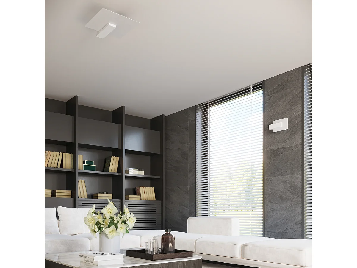 Sollux Lappo Lampada da parete a filo bianco