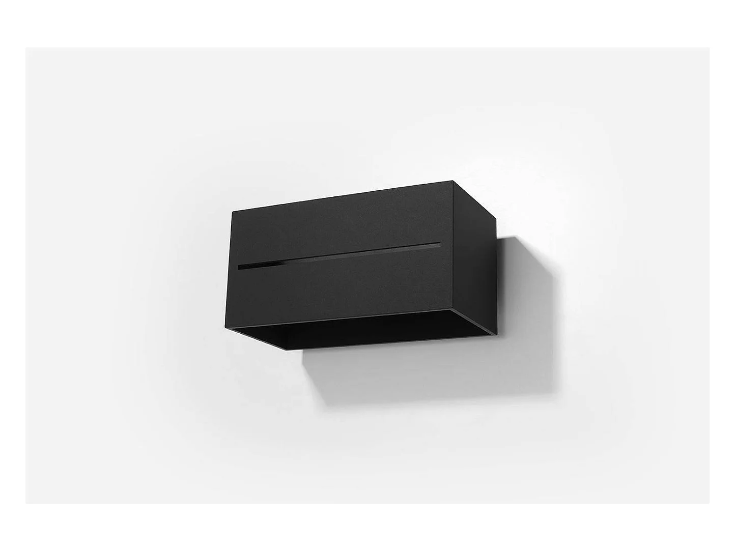 Wandlampen Lobo Modern Van  - 2 Lichtbronnen - L.20 X H.10 Cm - Zwart