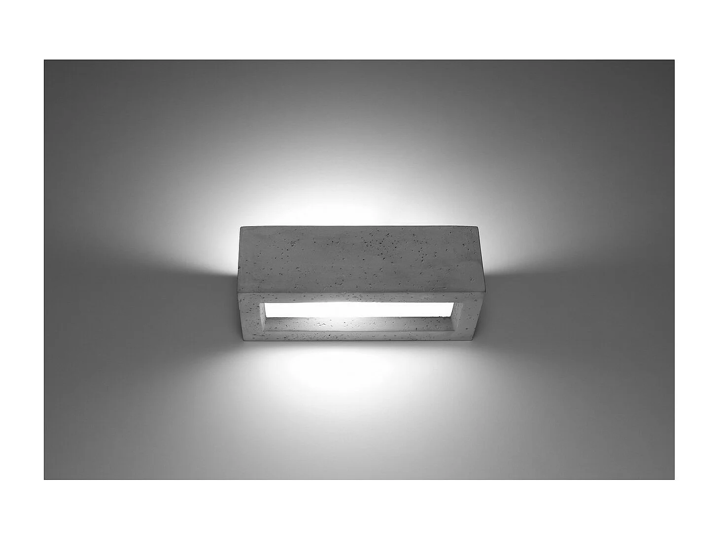 Sollux lichting Vega Up & Down Wandleuchte Betongrau, 30cm