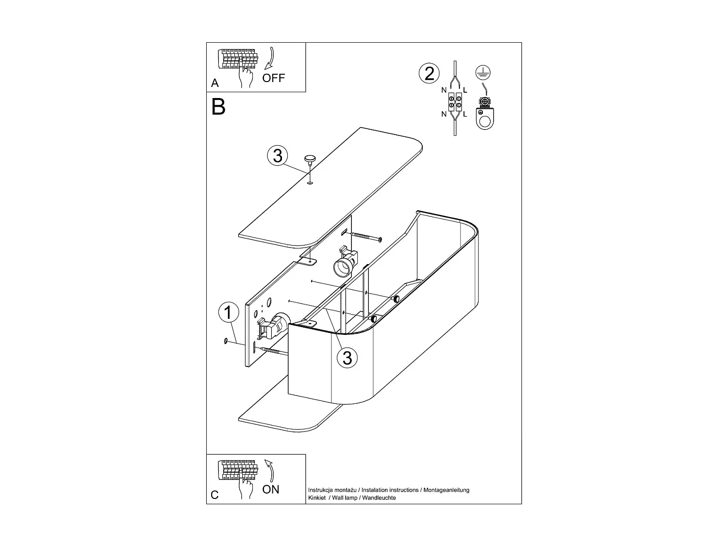 Up & Down Wall Lamp White 2x E27 Up & Down Wandleuchte Weiß 2x E27