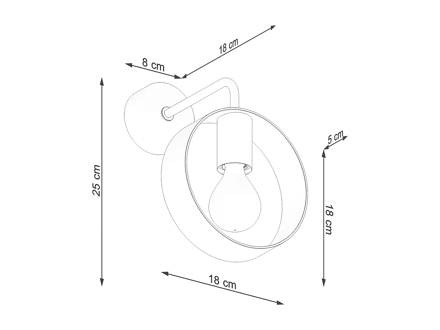 Sollux Titran Wandleuchte Weiß