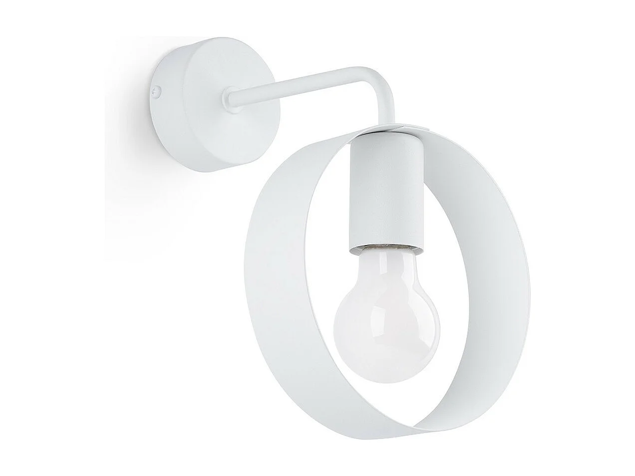 Wandlampen Titran Modern Van  - 1 Lichtbronnen - L.18 X H.25 Cm - Wit