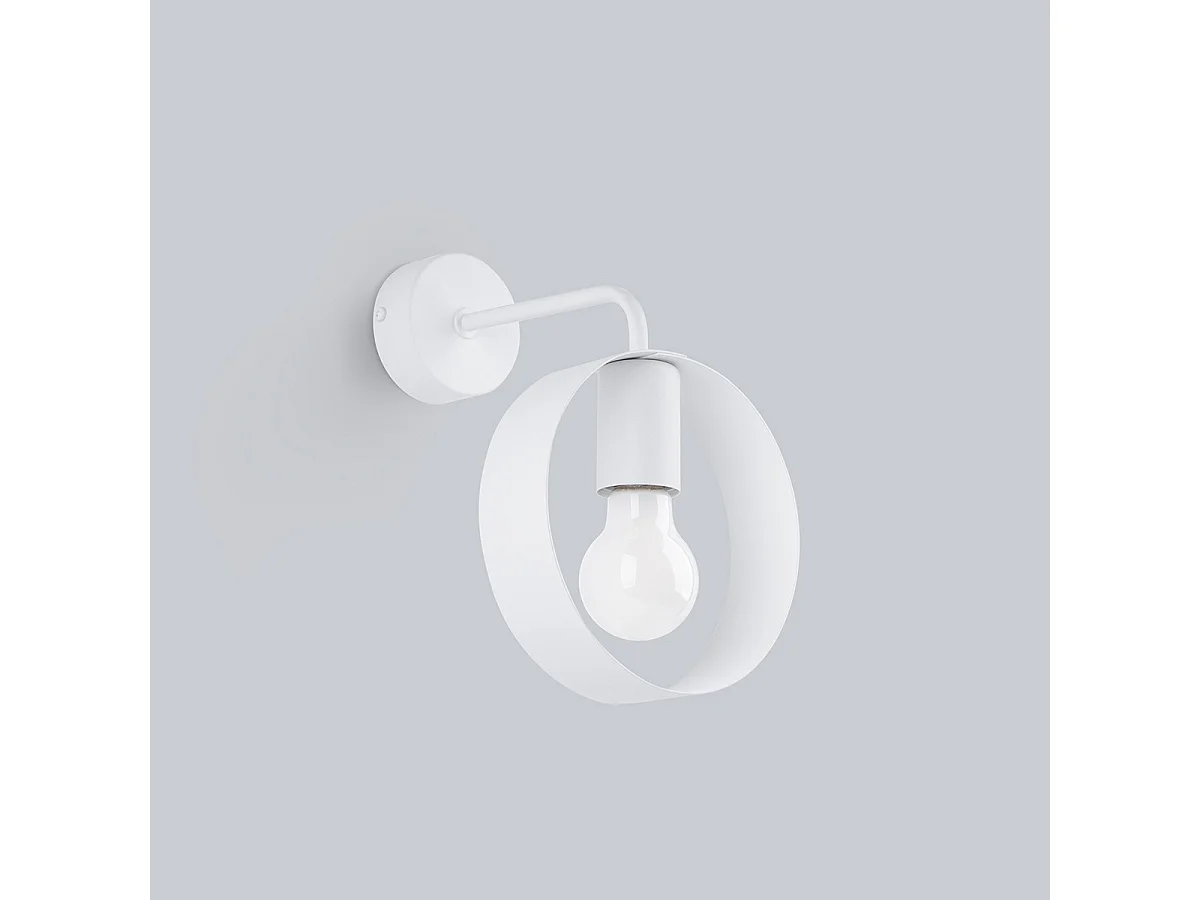 Wandlampen Titran Modern Van  - 1 Lichtbronnen - L.18 X H.25 Cm - Wit