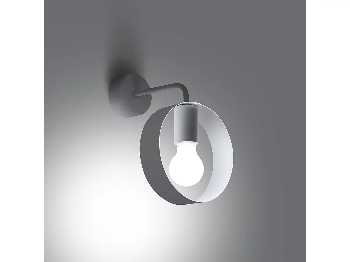 Wandlampen Titran Modern Van  - 1 Lichtbronnen - L.18 X H.25 Cm - Wit