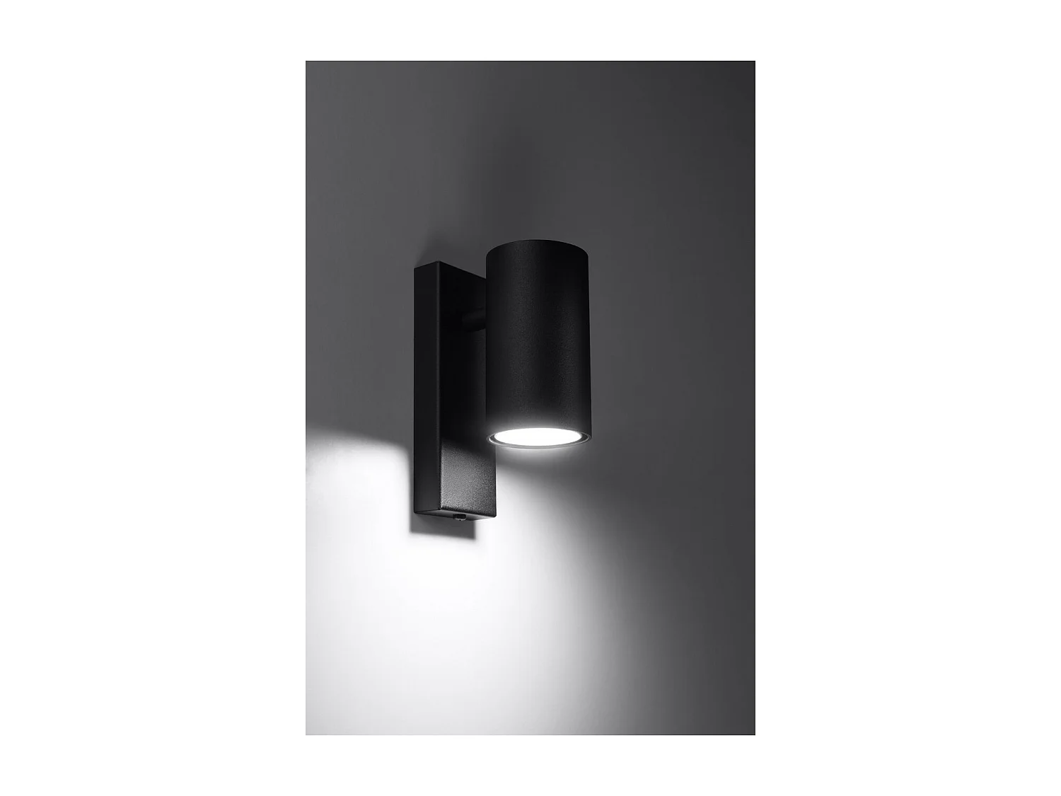 Sollux Lighting Utti Foco individual, negro, 1x GU10