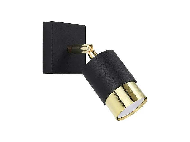 Sollux lichting Nero Einzelner Strahler, Schwarz/Golden, 1x GU10