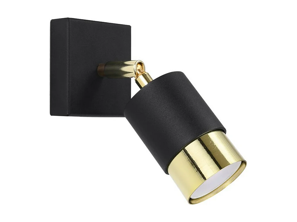 Sollux lichting Nero Einzelner Strahler, Schwarz/Golden, 1x GU10