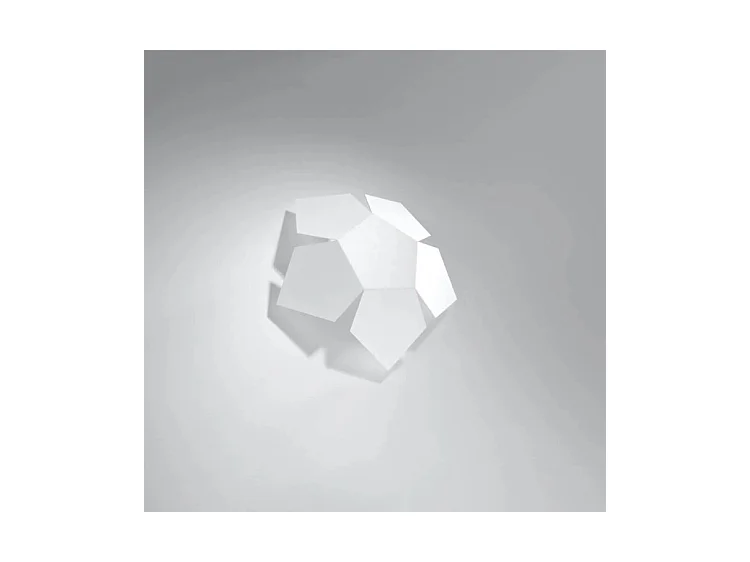 Wandlampen Penta Modern Van  - 2 Lichtbronnen - L.30 X H.8 Cm - Wit