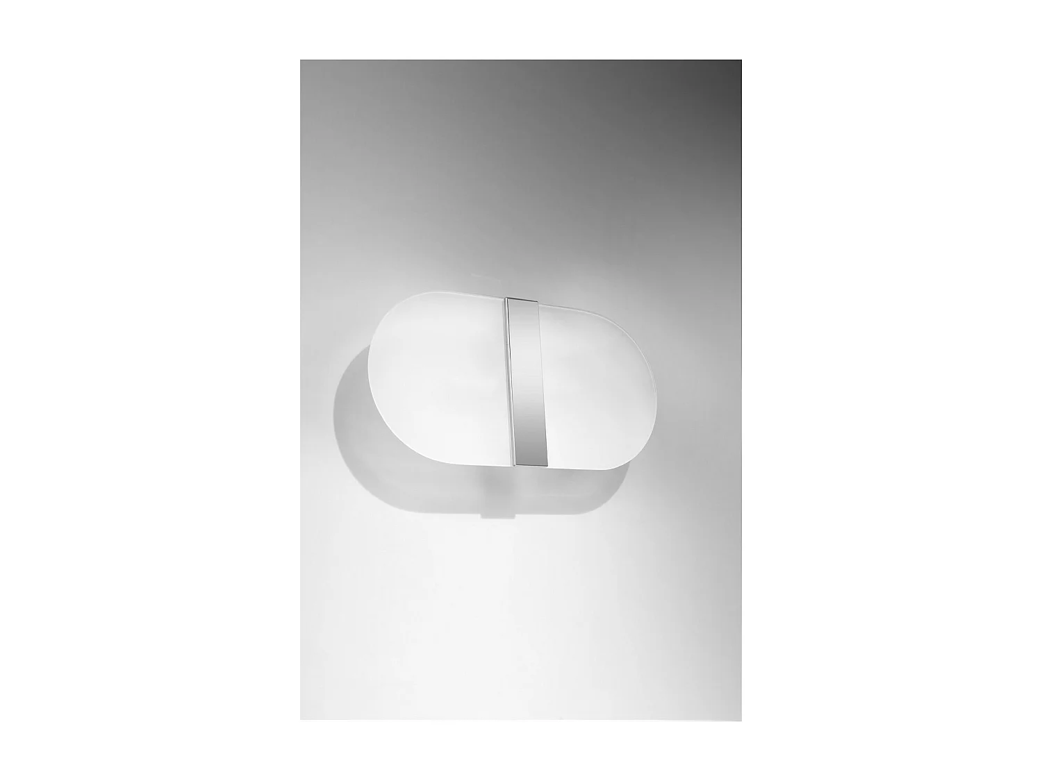 Wandlampen Salia Modern Van  - 2 Lichtbronnen - L.35 X H.18 Cm - Wit/Chroom