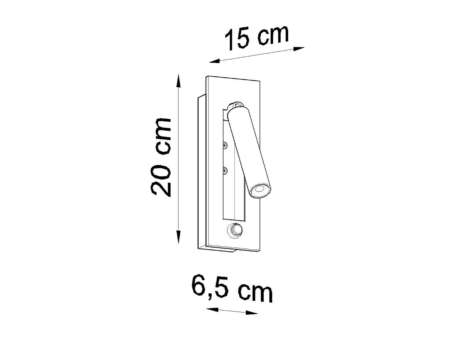 Lampada da lettura pieghevole da parete nera G9 Lámpara de pared plegable con luz de lectura Negro G9