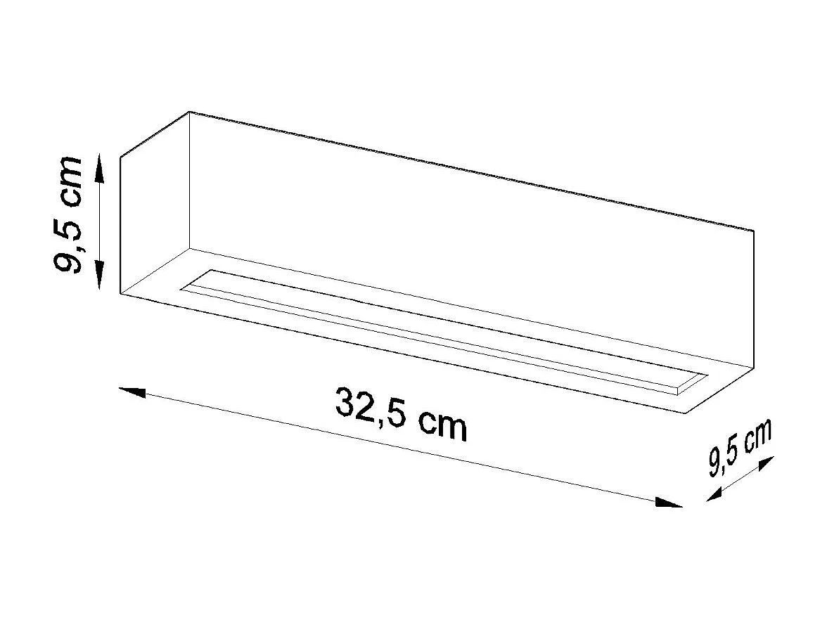 Applique Up & Down Grigio E27 Apliques Up & Down Gris E27