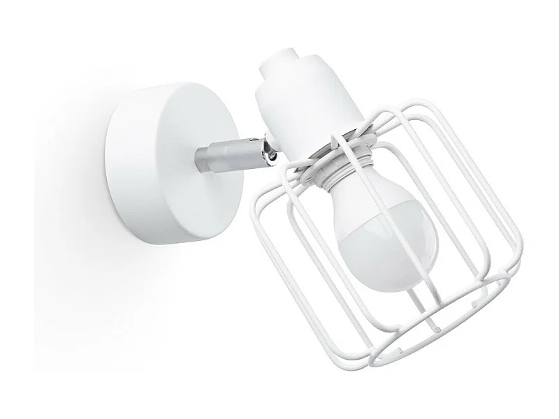 Candeeiros De Parede Beluci Moderno, Aço - 1 Lichtbronnen - L.14 X H.18 Cm - Branco