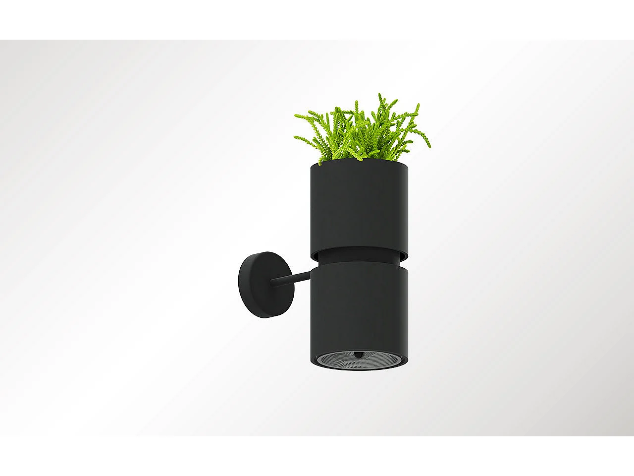 Lampada da parete nera GU10/ES111 Aplique de pared Negro GU10 / ES111