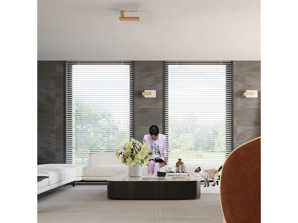 Sollux Lappo Aplique de Pared de Empotrar Madera Natural