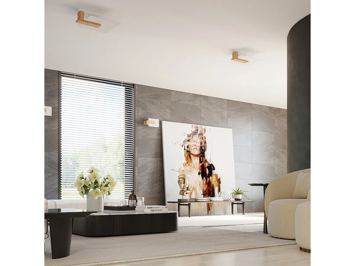 Sollux Lappo Aplique de Pared de Empotrar Madera Natural