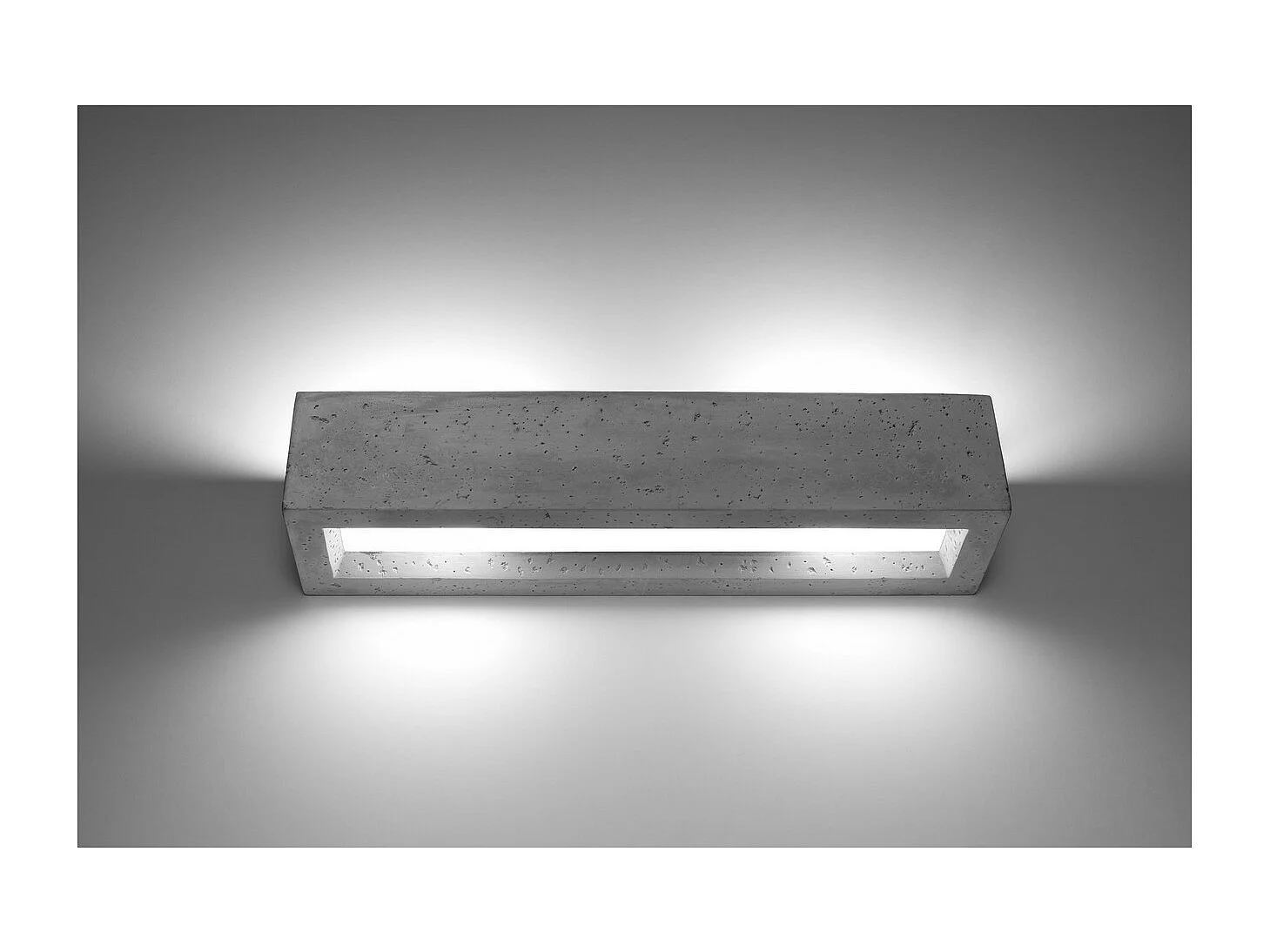 Wandlampen Vega Modern Van  - 2 Lichtbronnen - L.50 X H.10 Cm - Grijs