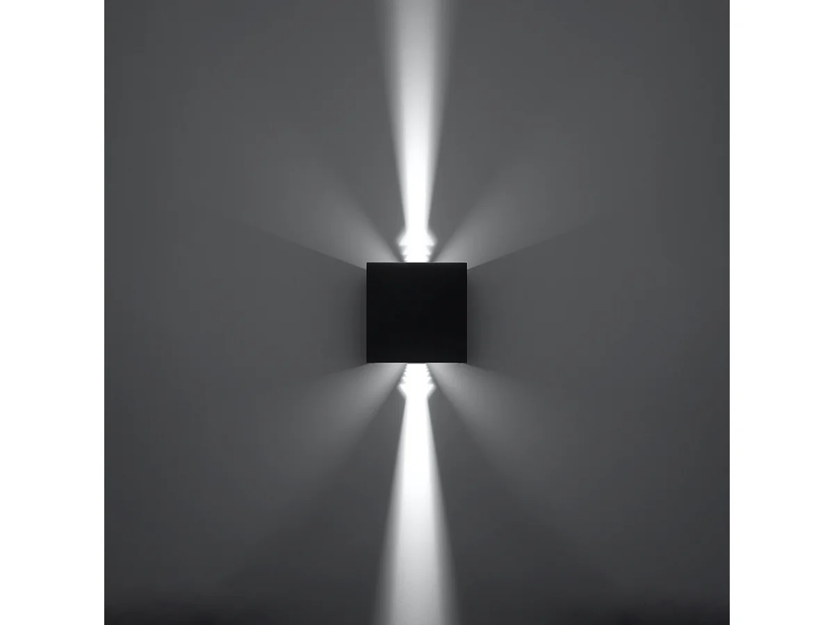 Sollux LUCA Applique murale LED 1 Light Up Down Flush Noir