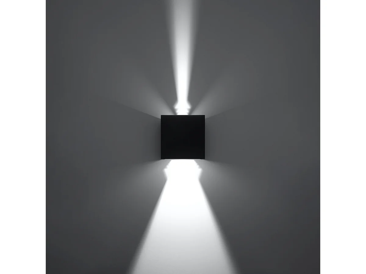 Sollux LUCA Applique murale LED 1 Light Up Down Flush Noir