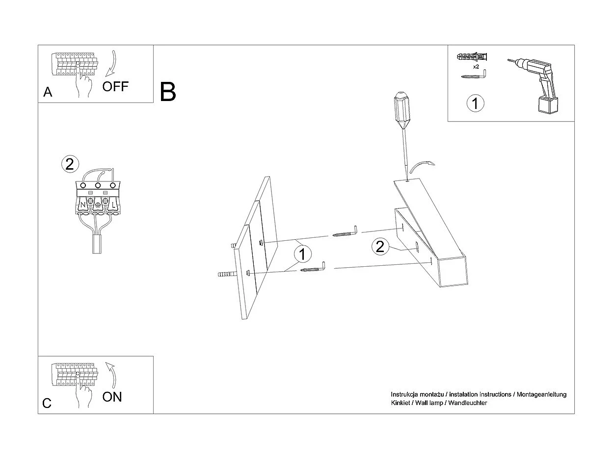 Integrierte lineare LED-Wandleuchten Schwarz Applique lineari da incasso a LED integrate nere Integrated