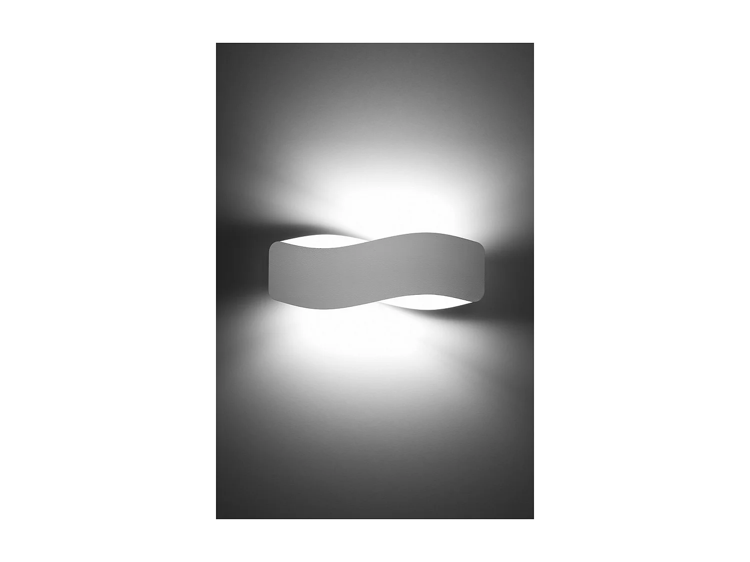 Sollux lichting Tila Up & Down Wandleuchte, Weiß, 40 cm