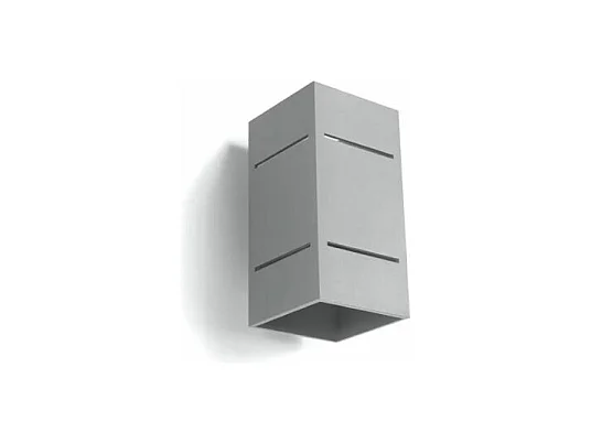 Sollux BLOCCO - 1 licht Flush Wand Hellgrau, G9