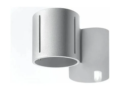 Wandlampen Inez Modern Van  - 1 Lichtbronnen - L.10 X H.10 Cm - Grijs