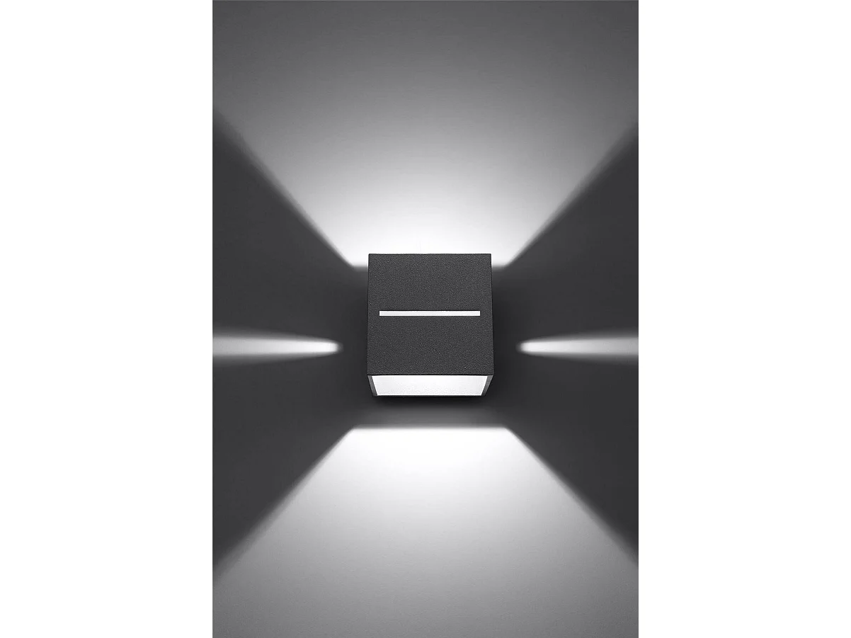 Sollux LOBO - 1 Light Up Down Wall Gris claro, G9