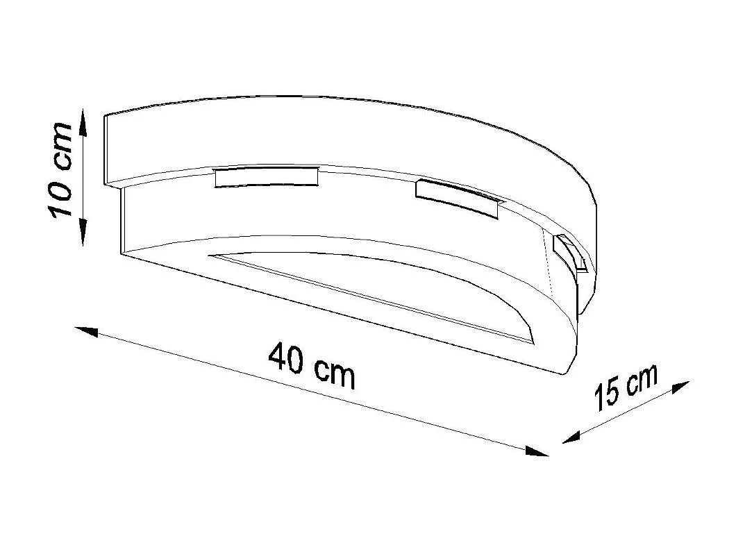 Sollux - 1 licht Ceramic Flush Wandleuchte Weiß, E27