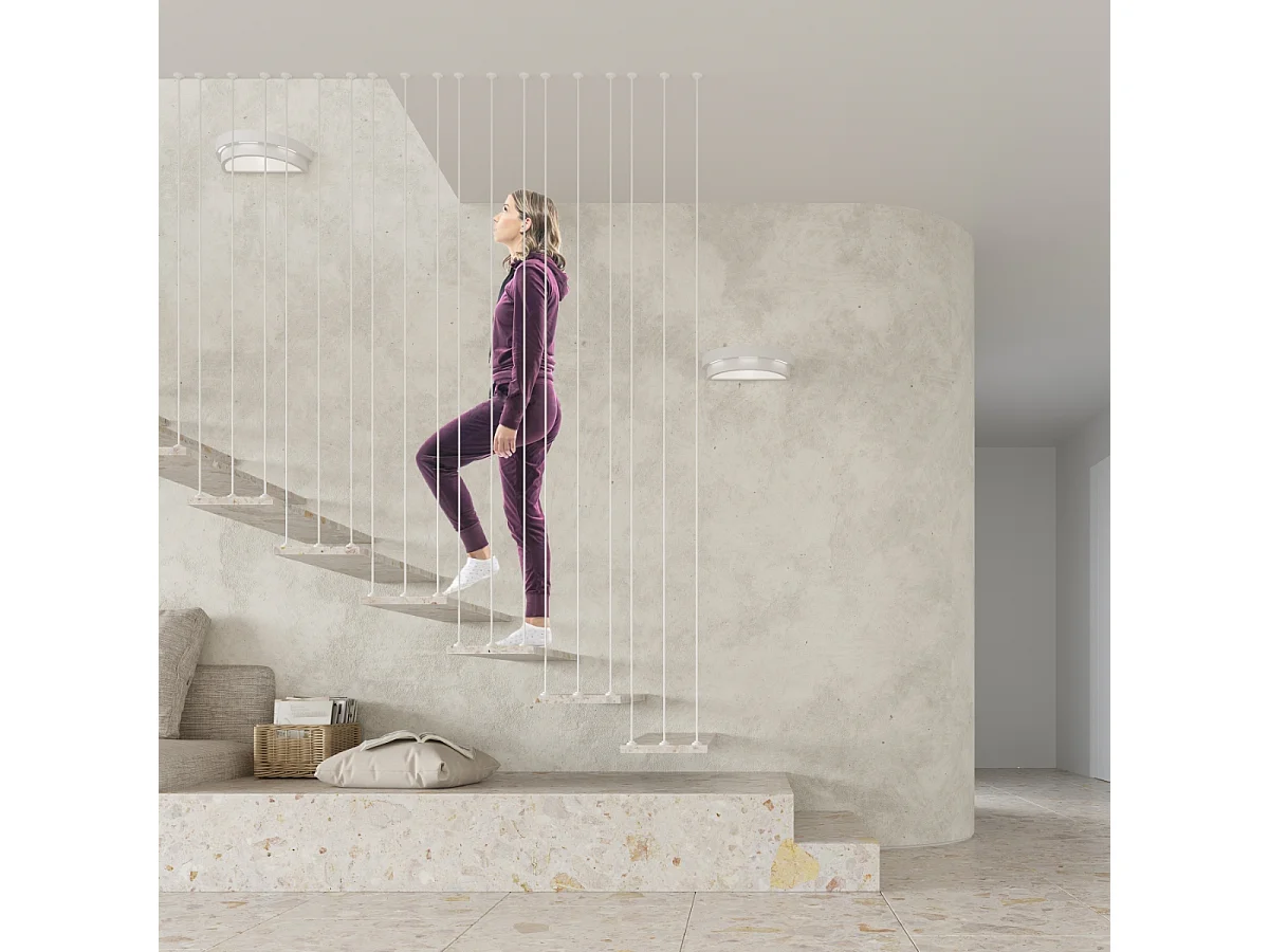 Sollux - 1 licht Ceramic Flush Wandleuchte Weiß, E27