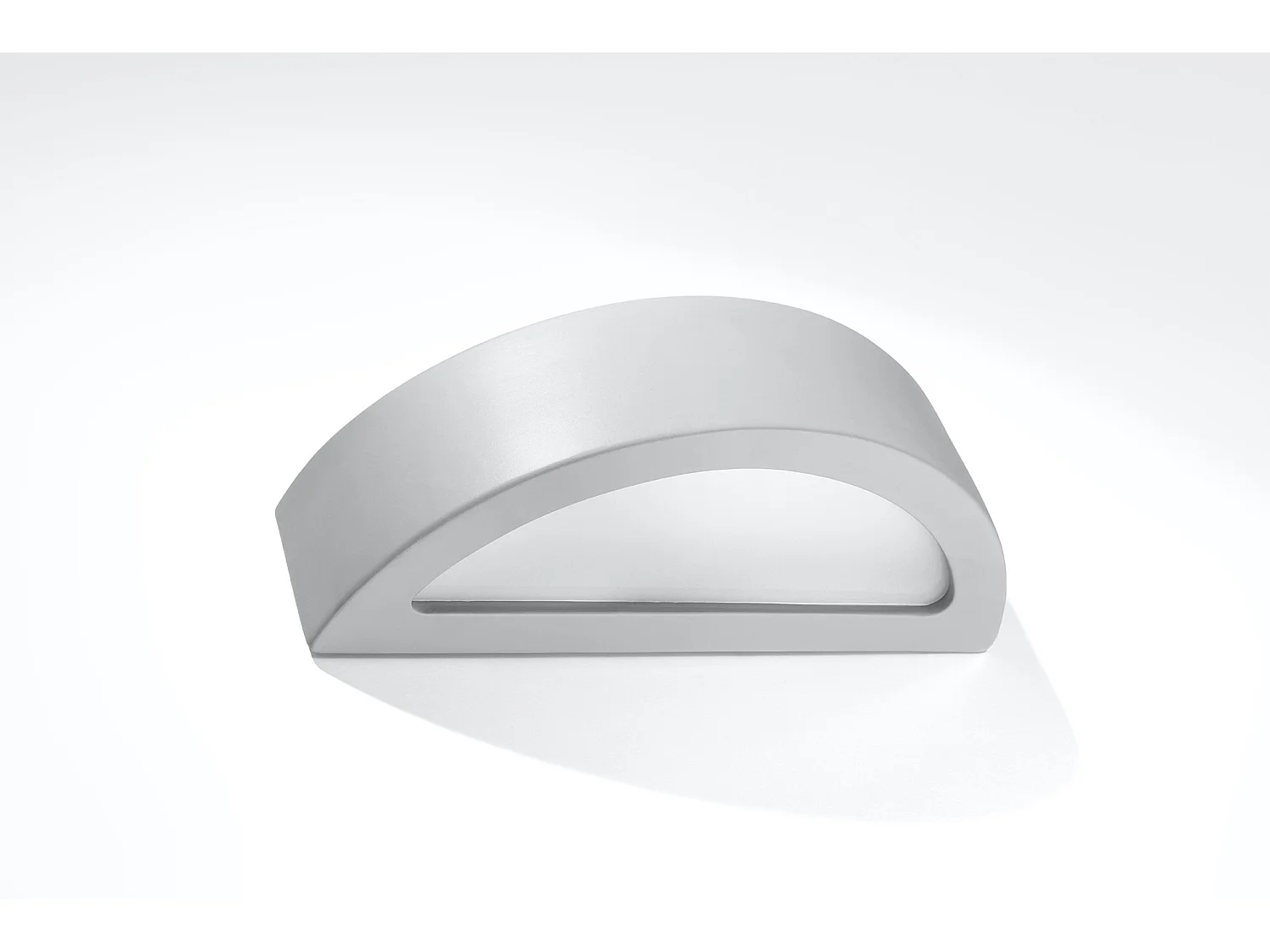 Wandlampen Atena Modern Van  - 1 Lichtbronnen - L.40,5 X H.10 Cm - Grijs