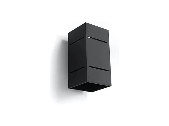 Sollux BLOCCO Applique murale à 1 lumière, noir, G9