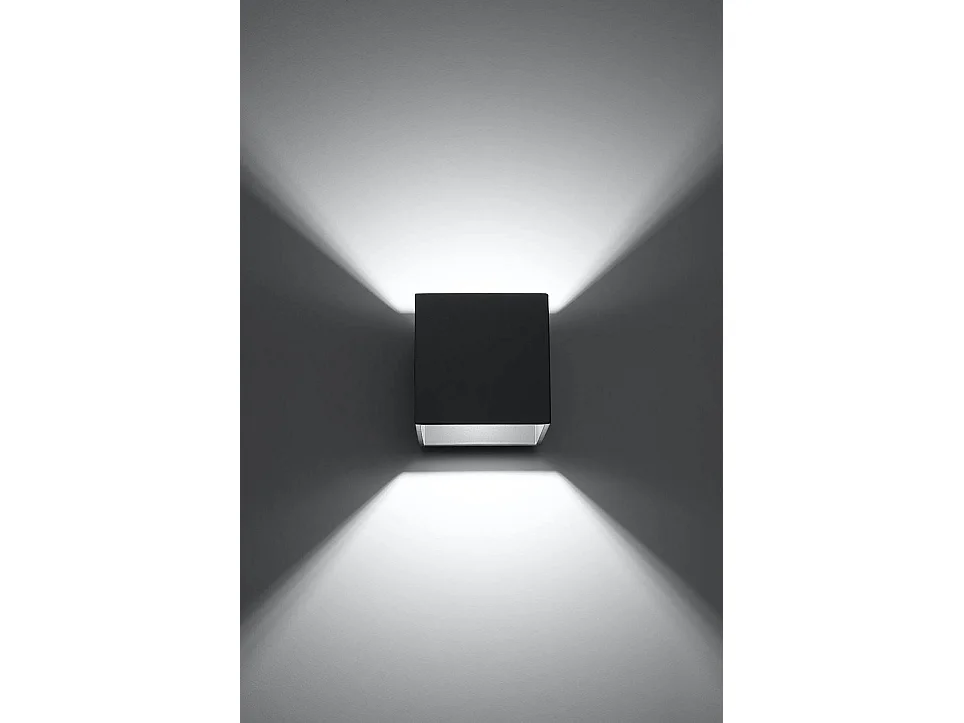 Sollux QUAD 1 Applique Murale Lumineuse Vers le Bas Anthracite