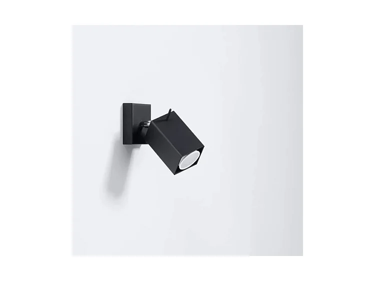 Sollux MERIDA Projecteur mural à 1 lumière, noir, GU10