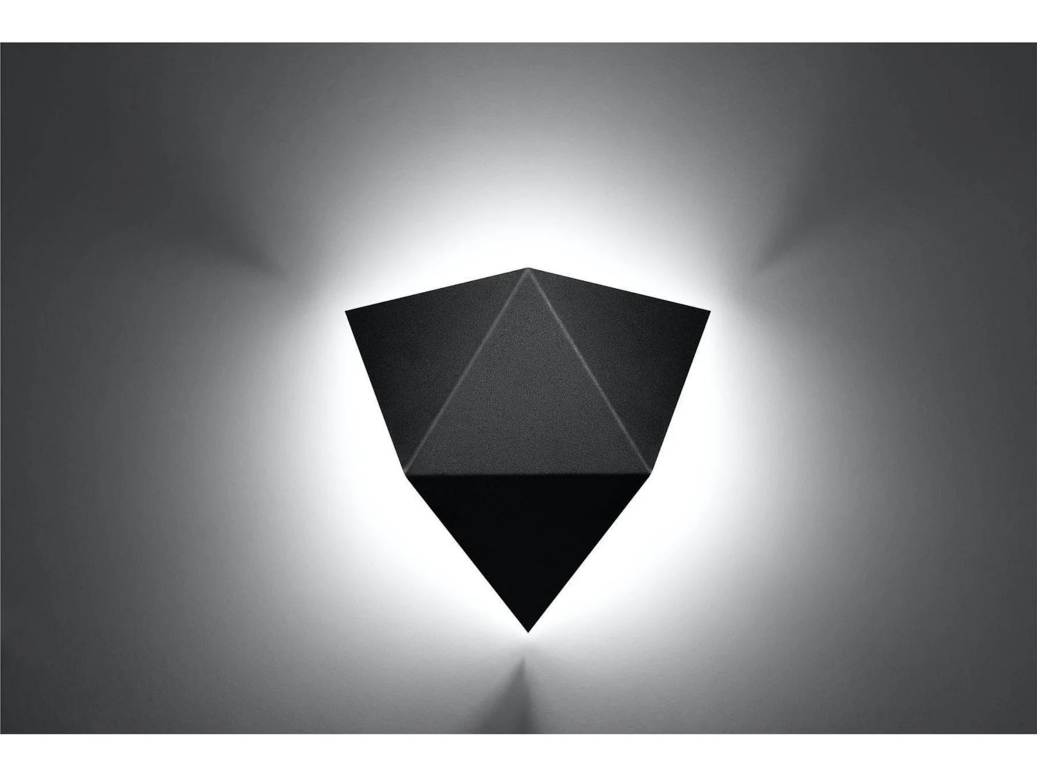 Sollux SOLIDO Applique murale à 2 ampoules, noir, G9