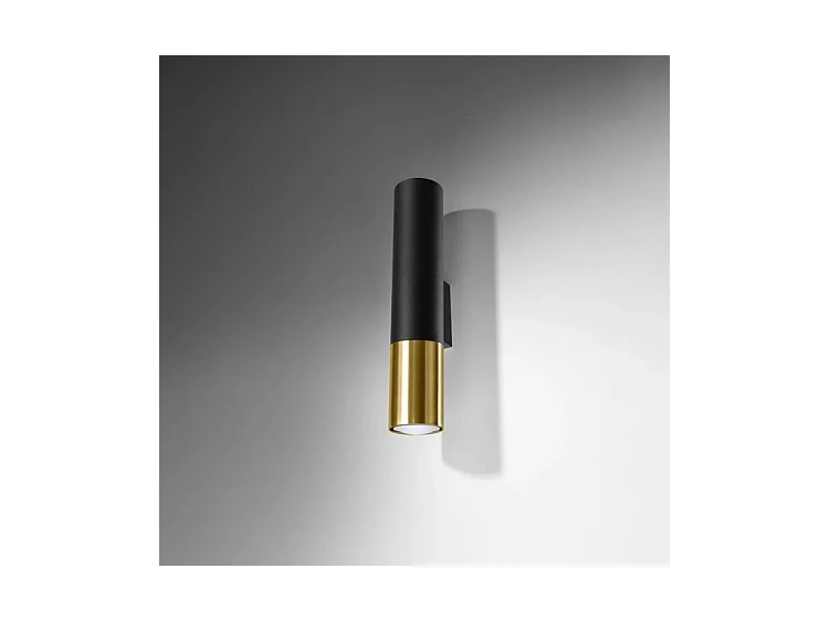 Lampada da parete Up & Down Nero, Oro GU10 Lámpara de pared Up & Down Negro, Dorado GU10