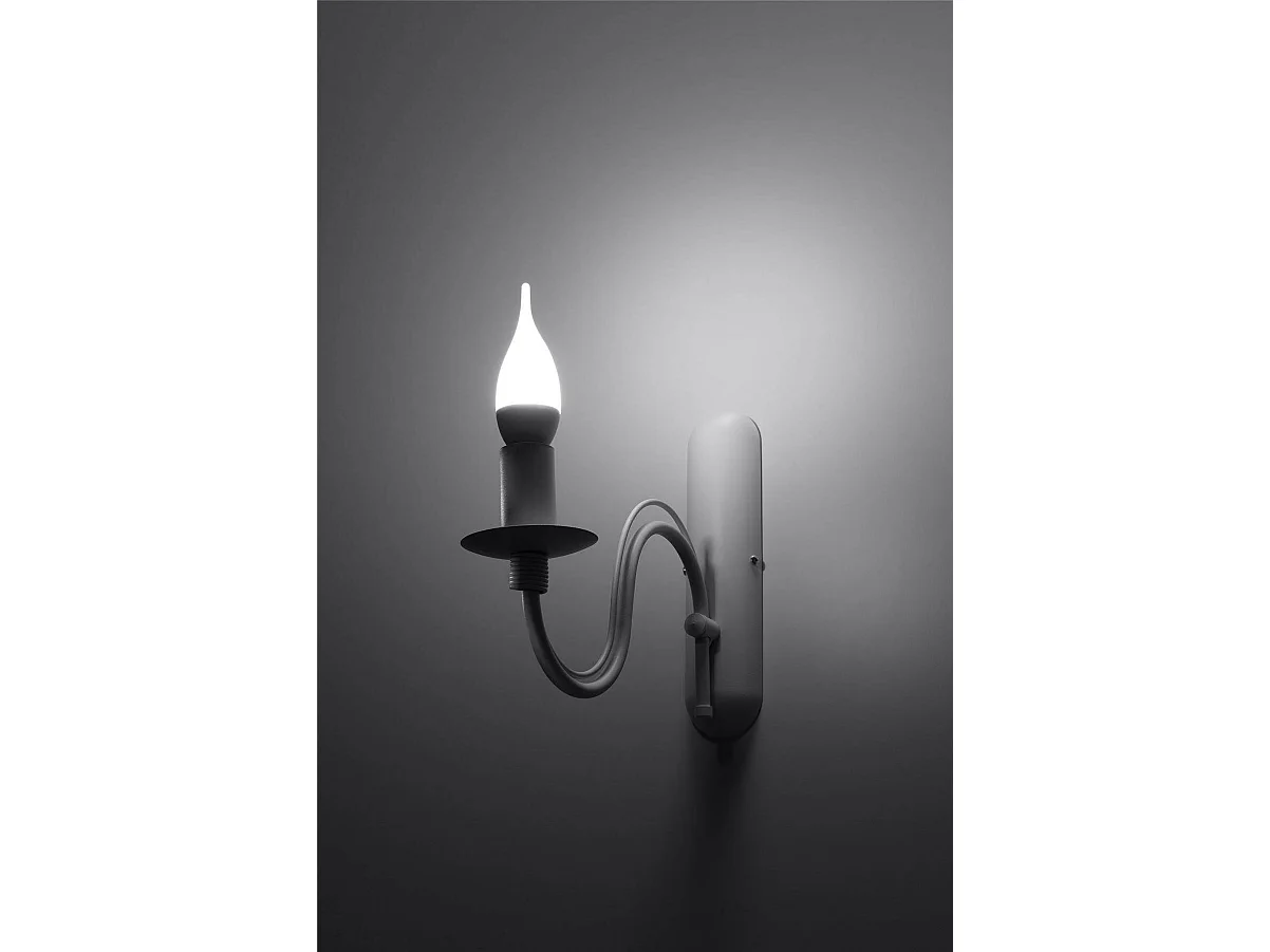 Sollux MINERWA - 1 licht Candle Candle Wandleuchte Weiß, E14