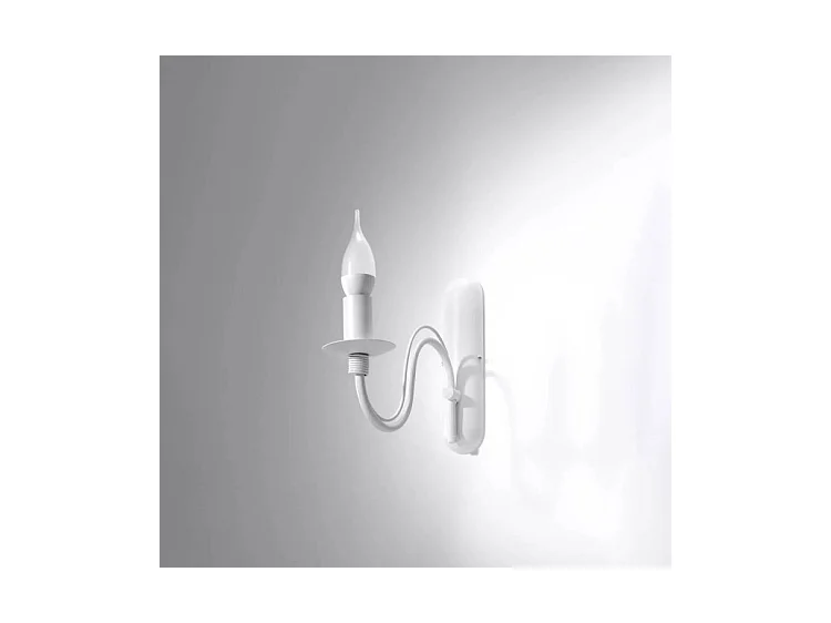 Sollux MINERWA Applique Murale Bougie 1 Lumière Blanc, E14