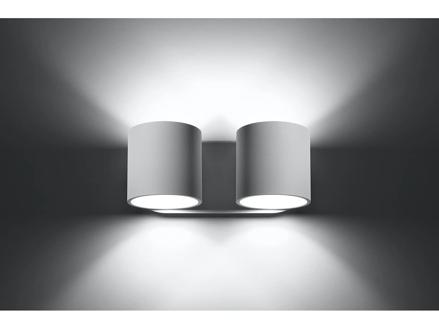 Twin Round Up & Down Wall Lamp White G9 Twin Round Up & Down Wandleuchte Weiß G9