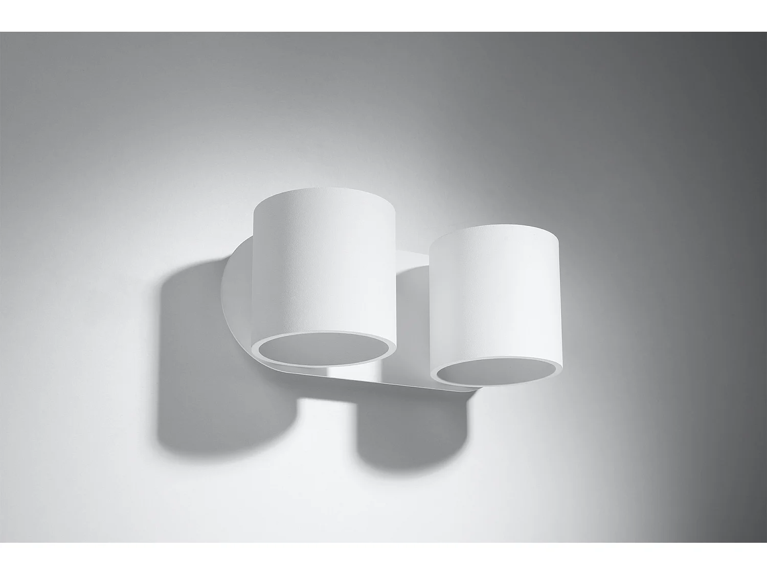 Sollux ORBIS Applique Murale Twin Round Up & Down Blanc G9
