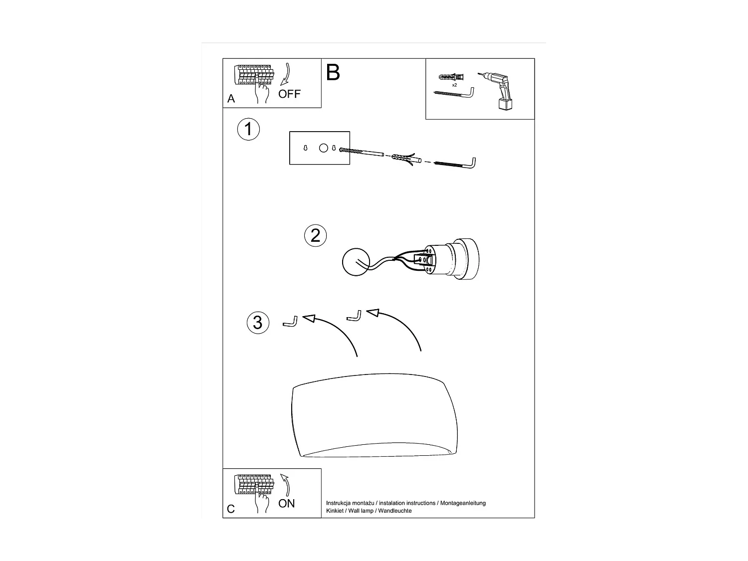 Up & Down Plaster Wall Lamp White G9 Up & Down Wandleuchte aus Gips Weiß G9