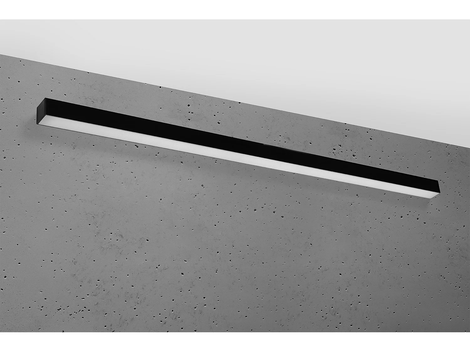 Sollux PINNE Appliques Encastrées LED Intégrées Noir 145cm 4000K