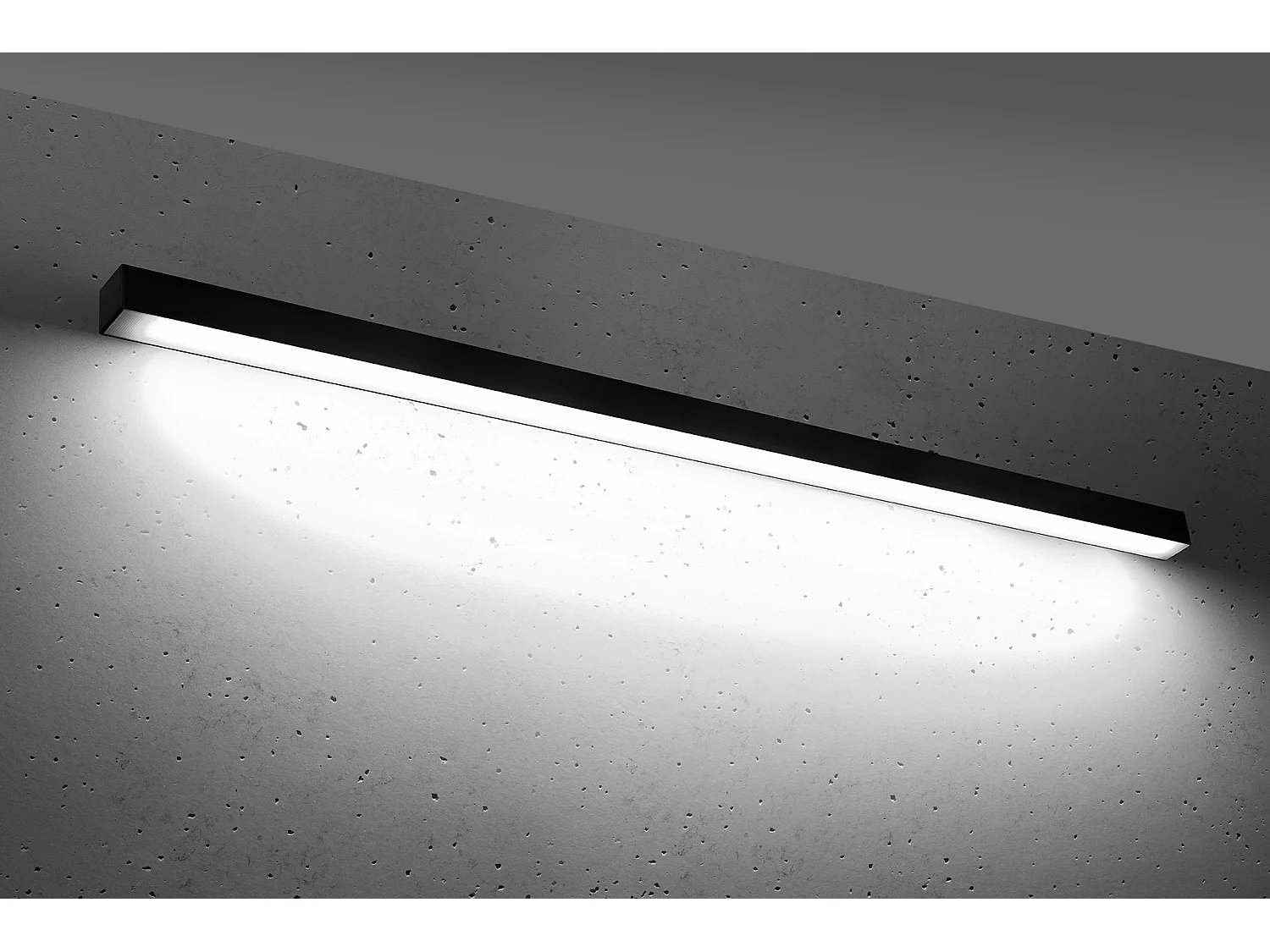 Sollux PINNE Appliques Encastrées LED Intégrées Noir 145cm 4000K