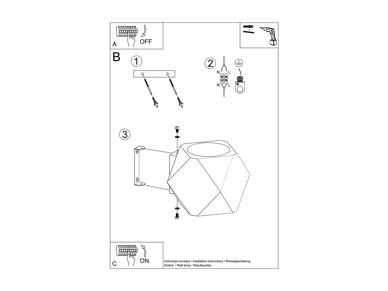 Sollux Lighting Woody Lampada da parete Up & Down, legno naturale, 1x G9