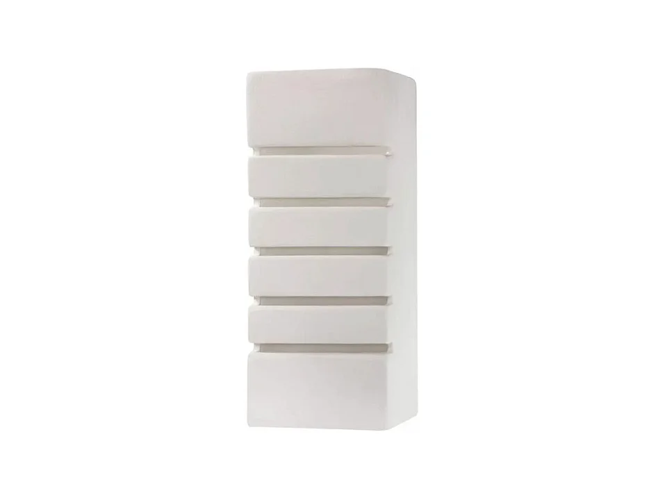 Sollux Applique murale à 1 ampoule en céramique blanche, E27