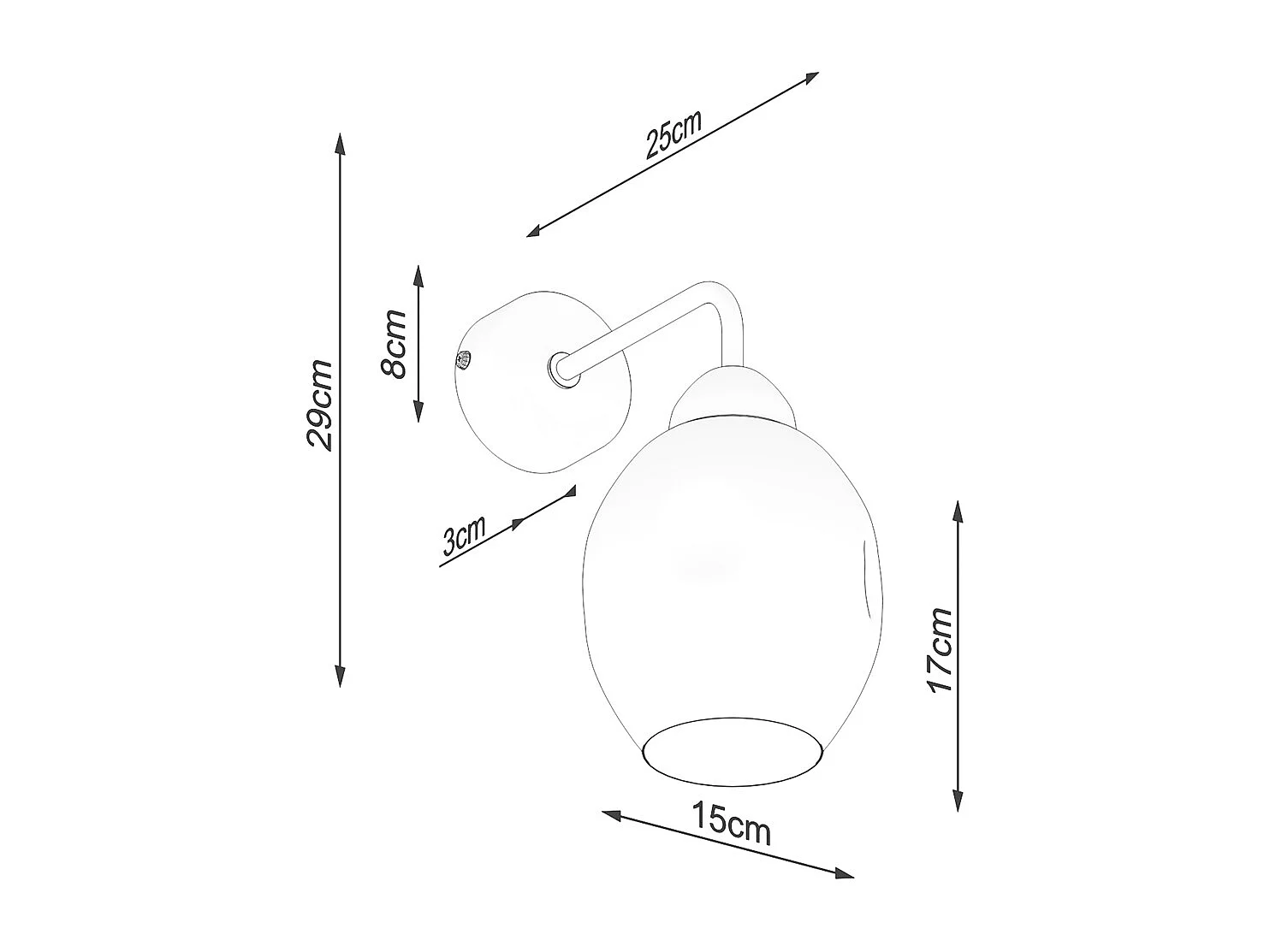 Sollux Fillan Lampada da parete nera
