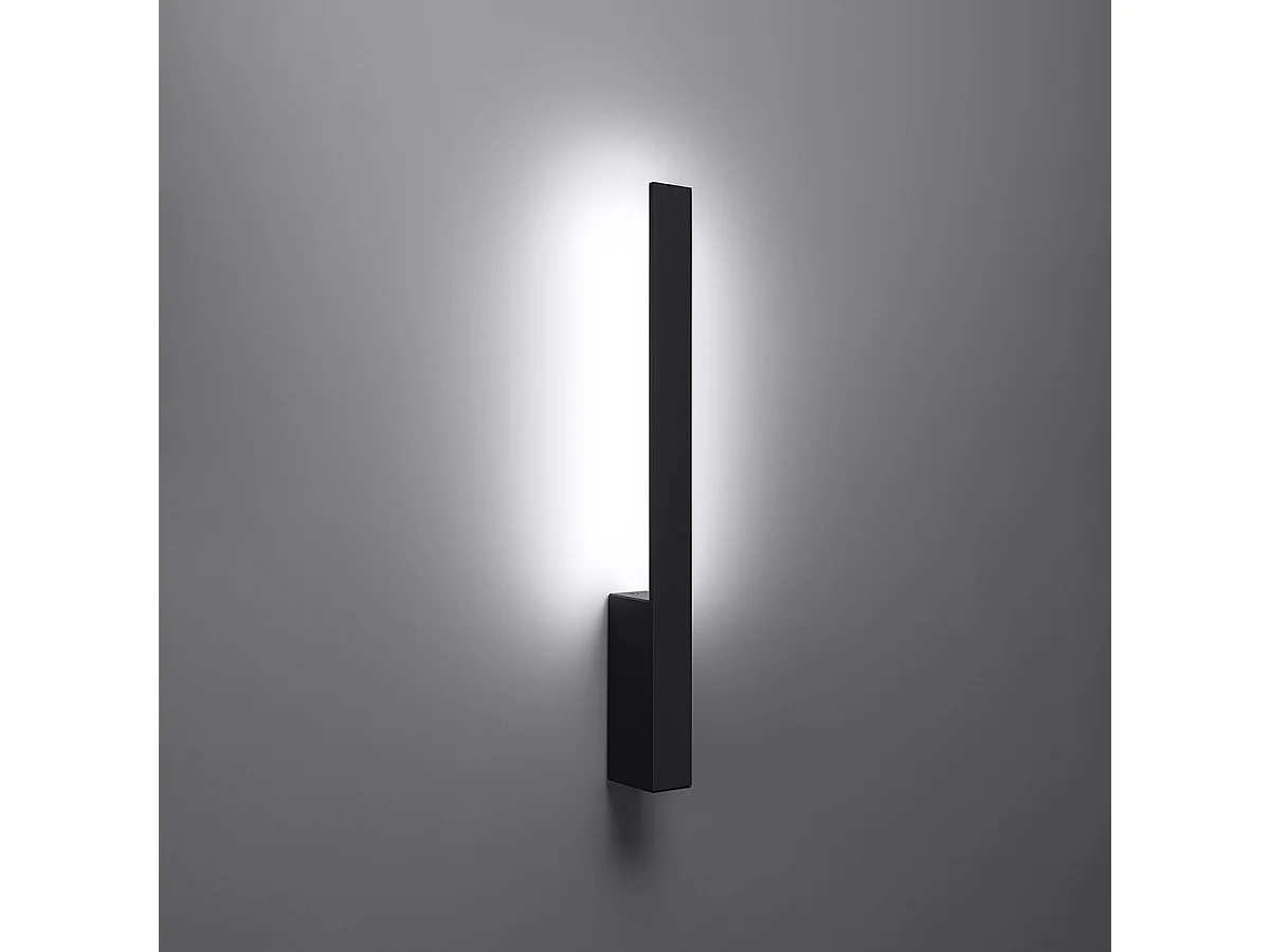 Sollux Lahti Integrierte LED-Wandleuchte Schwarz