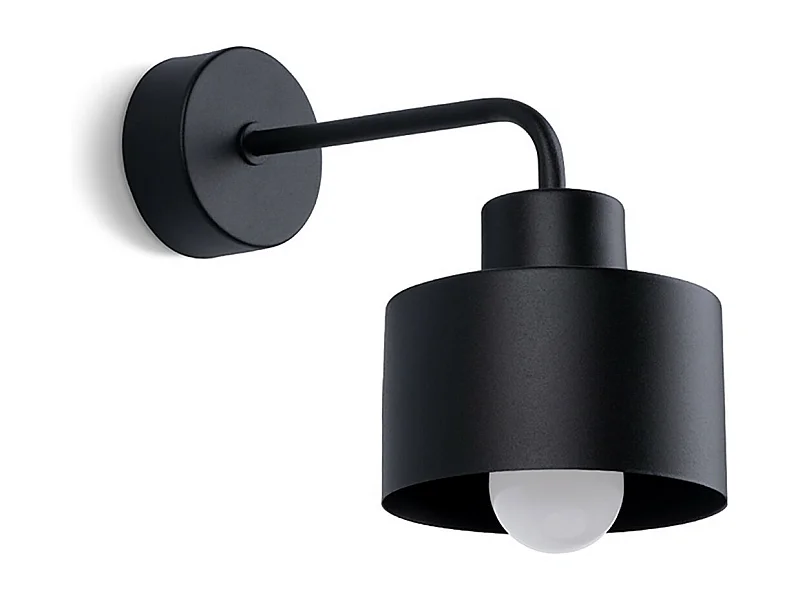 Wandlampen Savar Modern Van  - 1 Lichtbronnen - L.22 X H.20 Cm - Zwart