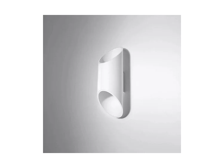 Wandlampen Penne Modern Van  - 1 Lichtbronnen - L.10 X H.30 Cm - Wit