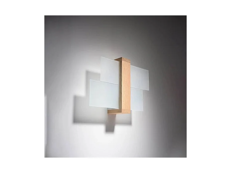 Sollux FENIKS Applique murale à 1 lumière, bois naturel, E27