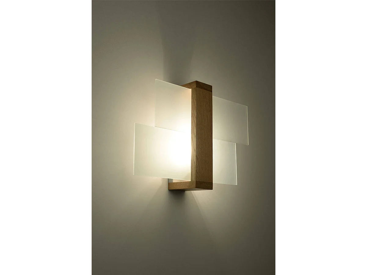 Sollux FENIKS Applique murale à 1 lumière, bois naturel, E27